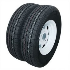 [US Warehouse] 2 PCS ST175/80R13 5Lug 6PR WR078 Trailer Replacement Tires
